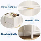 Comodino a 5 cassetti, Comò moderno in legno per camera da letto con maniglie e cassetti portaoggetti, Mobile TV in stile rustico per soggiorno, camera da letto, corridoio
