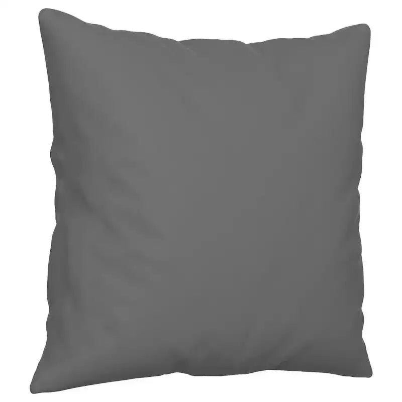 2-Seater Sofa with Pillows – Dark Gray Microfiber Fabric Couch