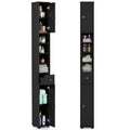 Tall Slim Bathroom Storage Cabinet Linen Tower w/Drawer Adjustable Shelves