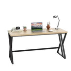 59 Computer Desk Large Industrial Home Office Desk w/ Heavy-duty Metal Frame