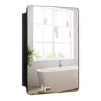 50.8 × 76.2 cm Bathroom Mirror Cabinet w/ Aluminum Frame Adjustable Shelves