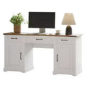 Sleek Office Desk with Drawers - Organized Storage for Books, Supplies & Devices