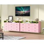 93.0 × 159.5 × 42.4 cm 9-Drawer Tall Dresser, Modern Storage Cabinet with Multi-Functional Organizer for Multi-Room Use, Sleek Design