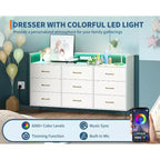 93.0 × 159.5 × 42.4 cm 9-Drawer Tall Dresser, Modern Storage Cabinet with Multi-Functional Organizer for Multi-Room Use, Sleek Design