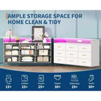 93.0 × 159.5 × 42.4 cm 9-Drawer Tall Dresser, Modern Storage Cabinet with Multi-Functional Organizer for Multi-Room Use, Sleek Design