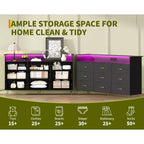 93.0 × 159.5 × 42.4 cm 9-Drawer Tall Dresser, Modern Storage Cabinet with Multi-Functional Organizer for Multi-Room Use, Sleek Design