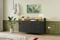 93.0 × 159.5 × 42.4 cm 9-Drawer Tall Dresser, Modern Storage Cabinet with Multi-Functional Organizer for Multi-Room Use, Sleek Design