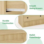 Fluted 6- or 7-Drawer Dresser with Smooth-Gliding Drawers and Anti-Tip Safety