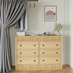 Fluted 6- or 7-Drawer Dresser with Smooth-Gliding Drawers and Anti-Tip Safety