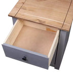 3-Drawer Solid Pine Nightstand and Bedside Storage Table