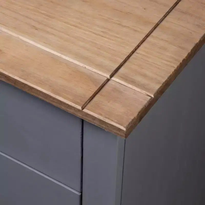 3-Drawer Solid Pine Nightstand and Bedside Storage Table