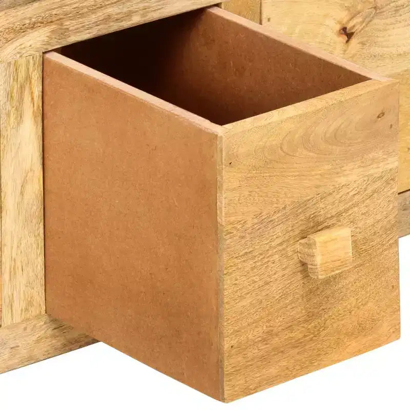 Coffee Table with 4 Drawers 89.9 × 50.0 × 35.1 cm Solid Mango Wood