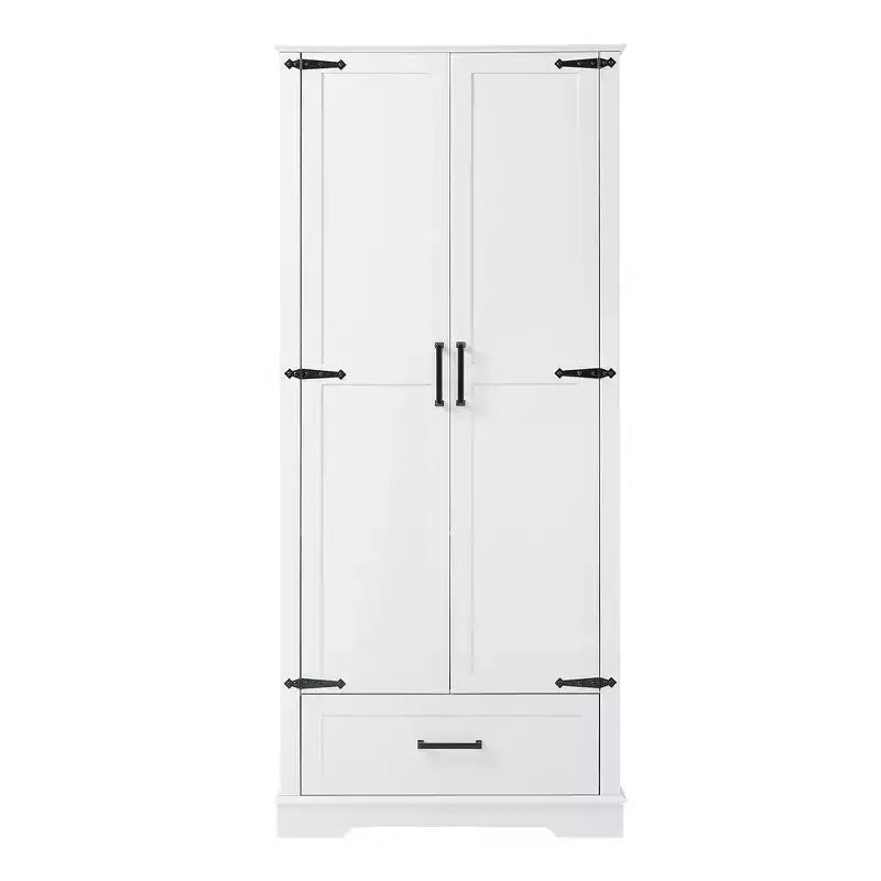 175.3 cm Tall Freestanding Bathroom Storage Cabinet with Adjustable Shelves for Kitchen, Living Room or Utility Room