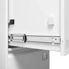 2 Drawer File Cabinet with Lock, Metal Vertical Filing Storage Cabinet, Under Desk Legal/ Letter Size Files Storage Cabinet For Office Home