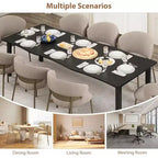 200.0 cm Modern Rustic Wave-Edge Dining Table for 6–8 People