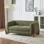 Christopher Knight Home James divanetto in tessuto bouclé da 63" verde