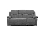 Divano Kalen in ciniglia grigia da 82" - Acme Furniture: Recliner imbottito, include 2 cuscini decorativi