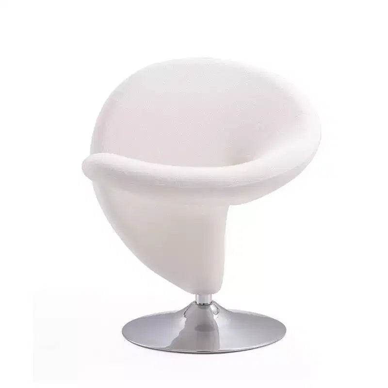 Set di 2 Poltrone Girevoli "Curl" in Misto Lana - Manhattan Comfort