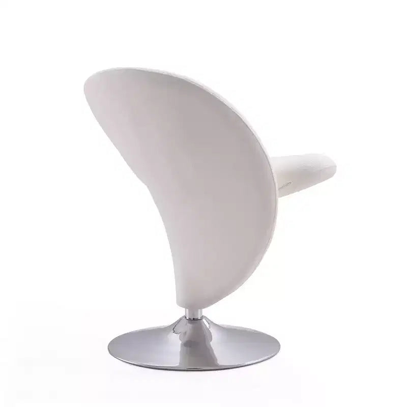 Set di 2 Poltrone Girevoli "Curl" in Misto Lana - Manhattan Comfort