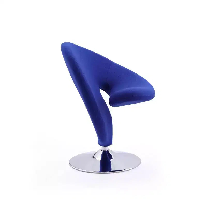 Set di 2 Poltrone Girevoli "Curl" in Misto Lana - Manhattan Comfort