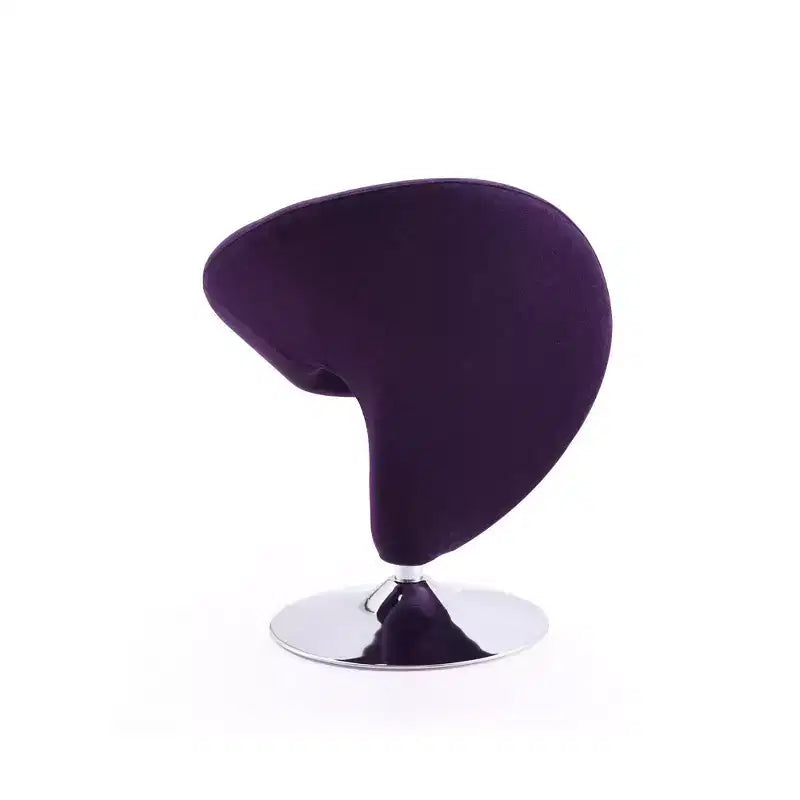 Set di 2 Poltrone Girevoli "Curl" in Misto Lana - Manhattan Comfort
