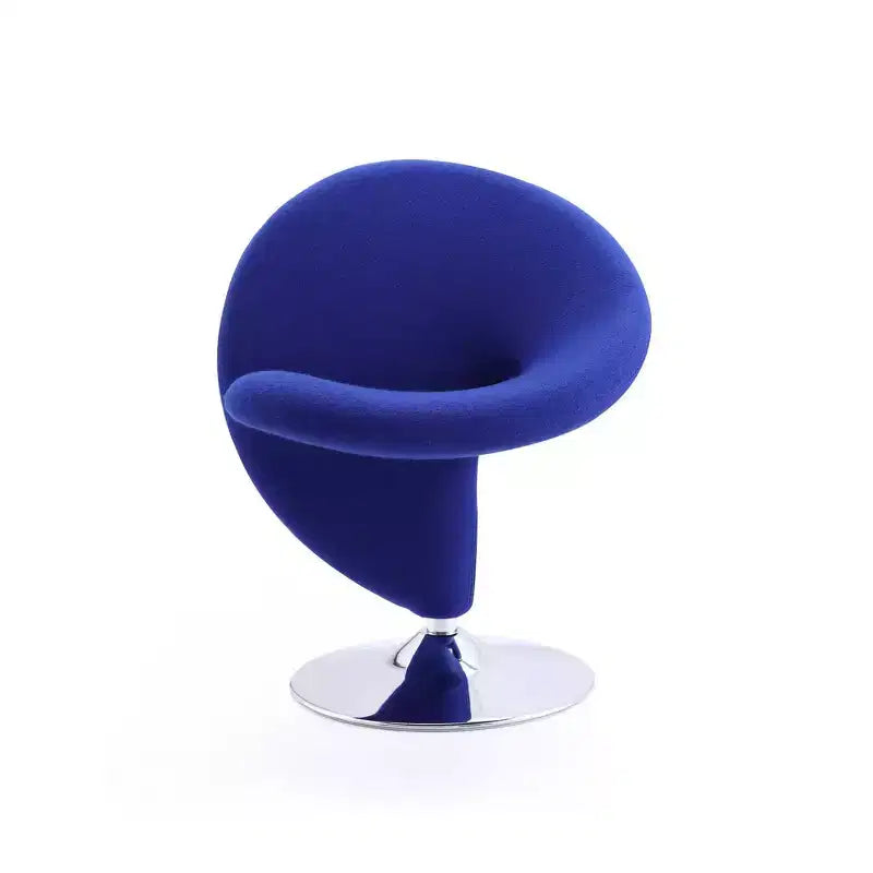 Set di 2 Poltrone Girevoli "Curl" in Misto Lana - Manhattan Comfort