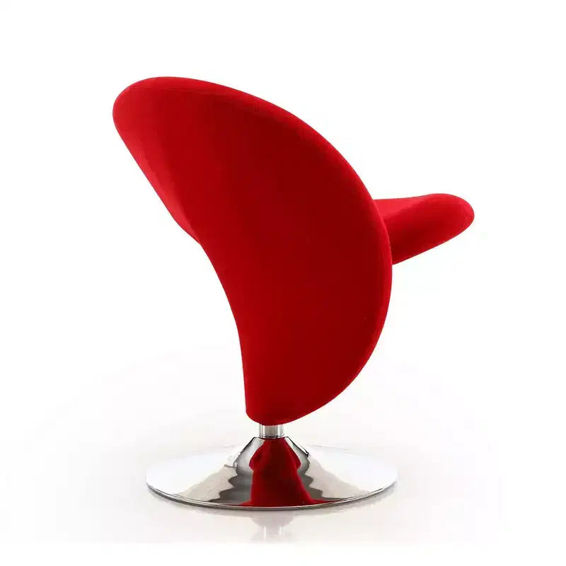 Set di 2 Poltrone Girevoli "Curl" in Misto Lana - Manhattan Comfort
