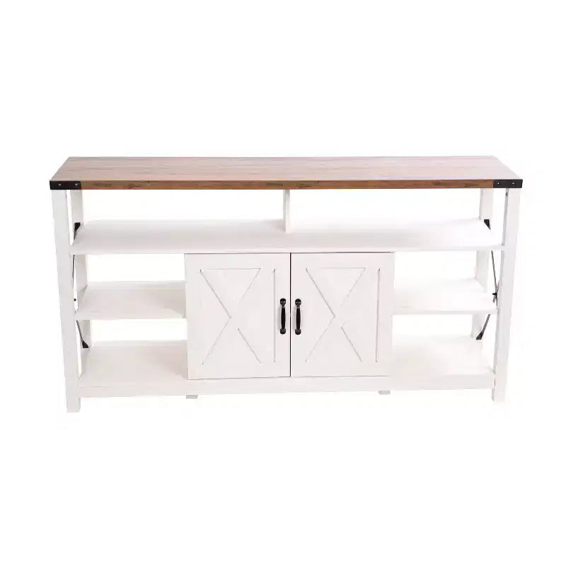 Merrick Lane Media Console with Open and Closed Storage