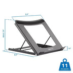Adjustable Height Laptop Stand for Desk – Solid Steel Riser with 5 Height Settings