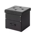 15 Cube Stockbox Collapsible Ottoman with Storage Drawer