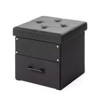 15 Cube Stockbox Collapsible Ottoman with Storage Drawer