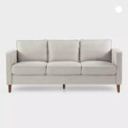Hana Modern Linen Fabric Sofa/Couch with Armrest Pockets