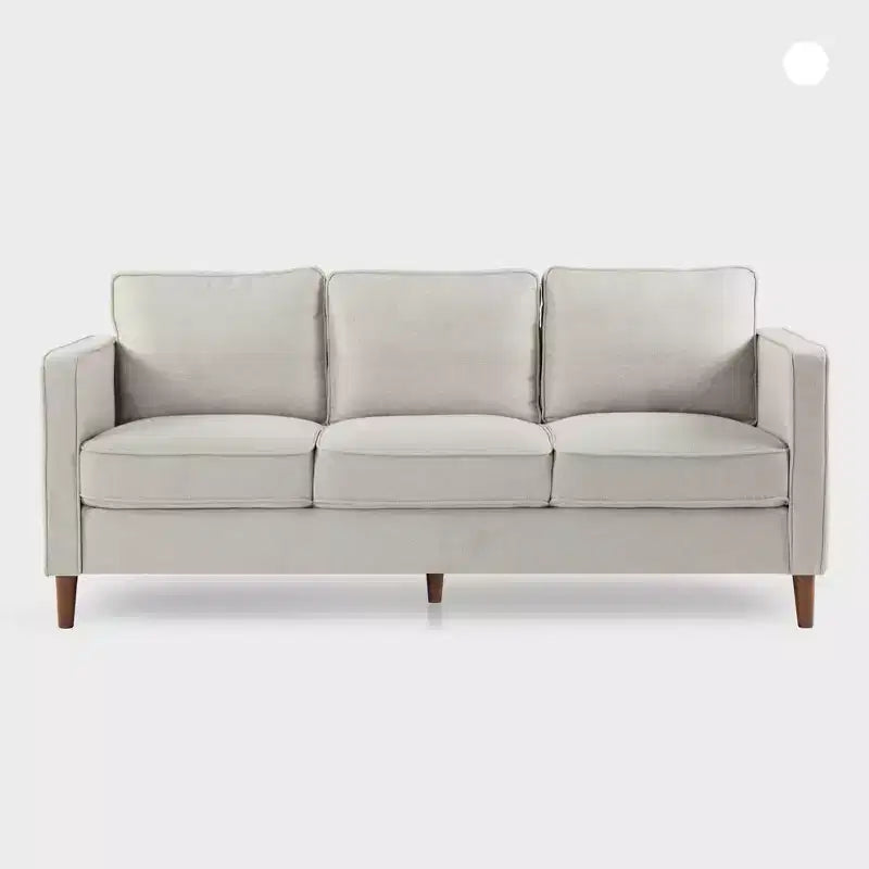 Hana Modern Linen Fabric Sofa/Couch with Armrest Pockets