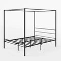 Canopy Metal Platform Bed Frame Black