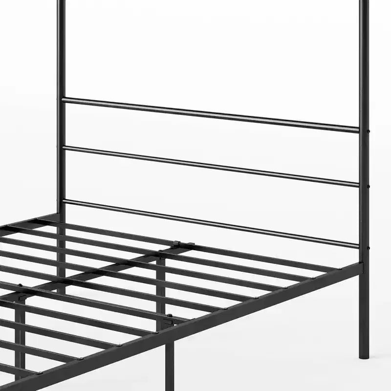 Canopy Metal Platform Bed Frame – Black
